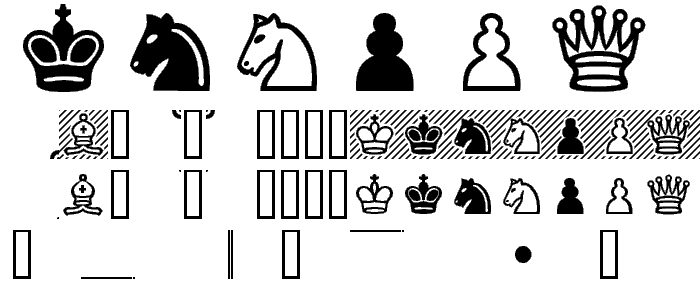 Chess Cases font